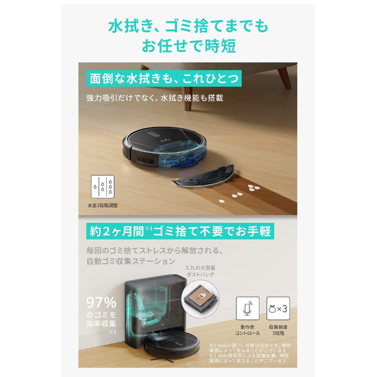 Anker（アンカー）ロボット掃除機 Eufy Clean G40 Hybrid+ T2273514