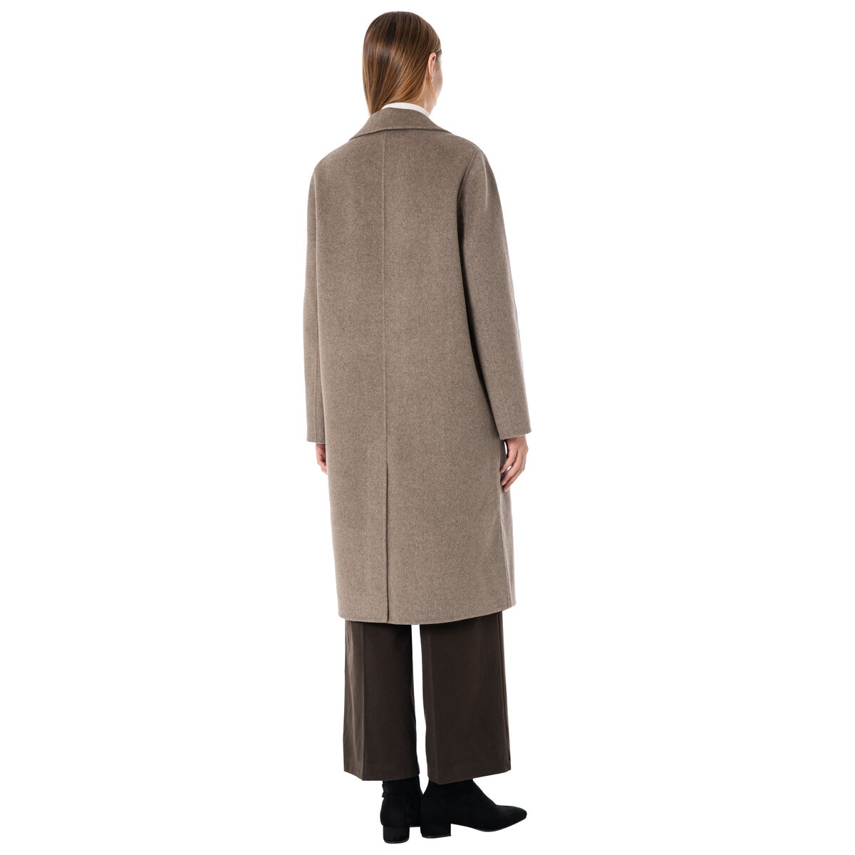 ヴィジットインニューヨーク レディース グースライニングロングコート ベージュ L