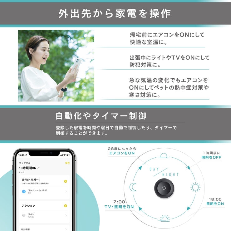 Edison Smart(エジソンスマート) マルチスマートリモコン S03 DIR-S03RTCBK