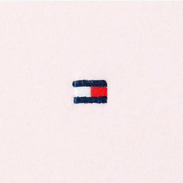 トミーヒルフィガー レディース クルーネック Tシャツ ライトピンク L