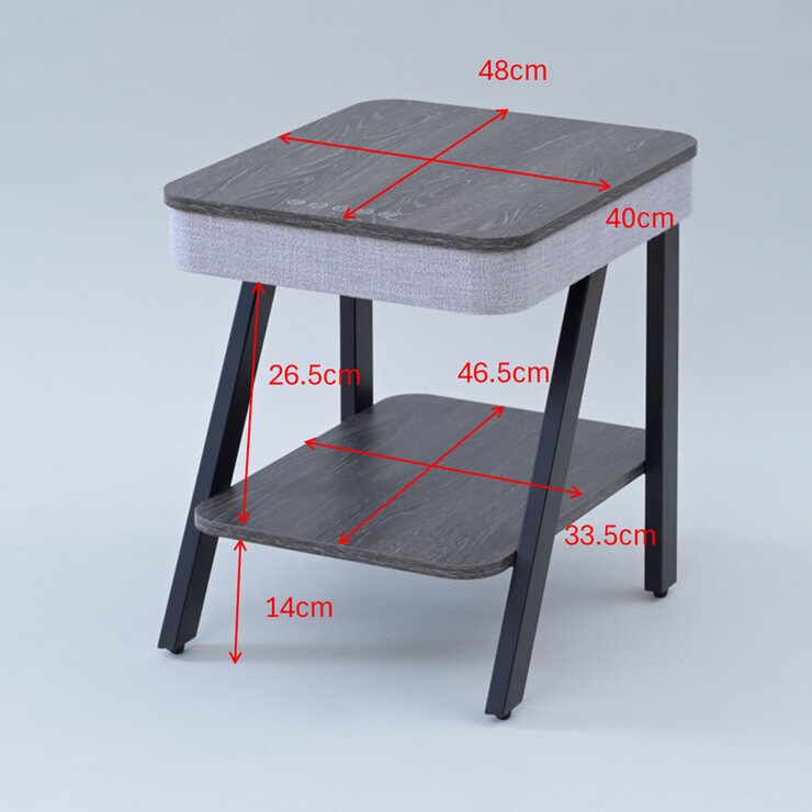 YAMAZEN スピーカー付きサイドテーブル