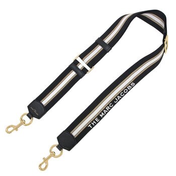 マークジェイコブス ザ スポート ストライプ ウェビング ストラップ Black/Khaki マークジェイコブス ザ スポート ストライプ ウェビング ストラップ Black/Khaki