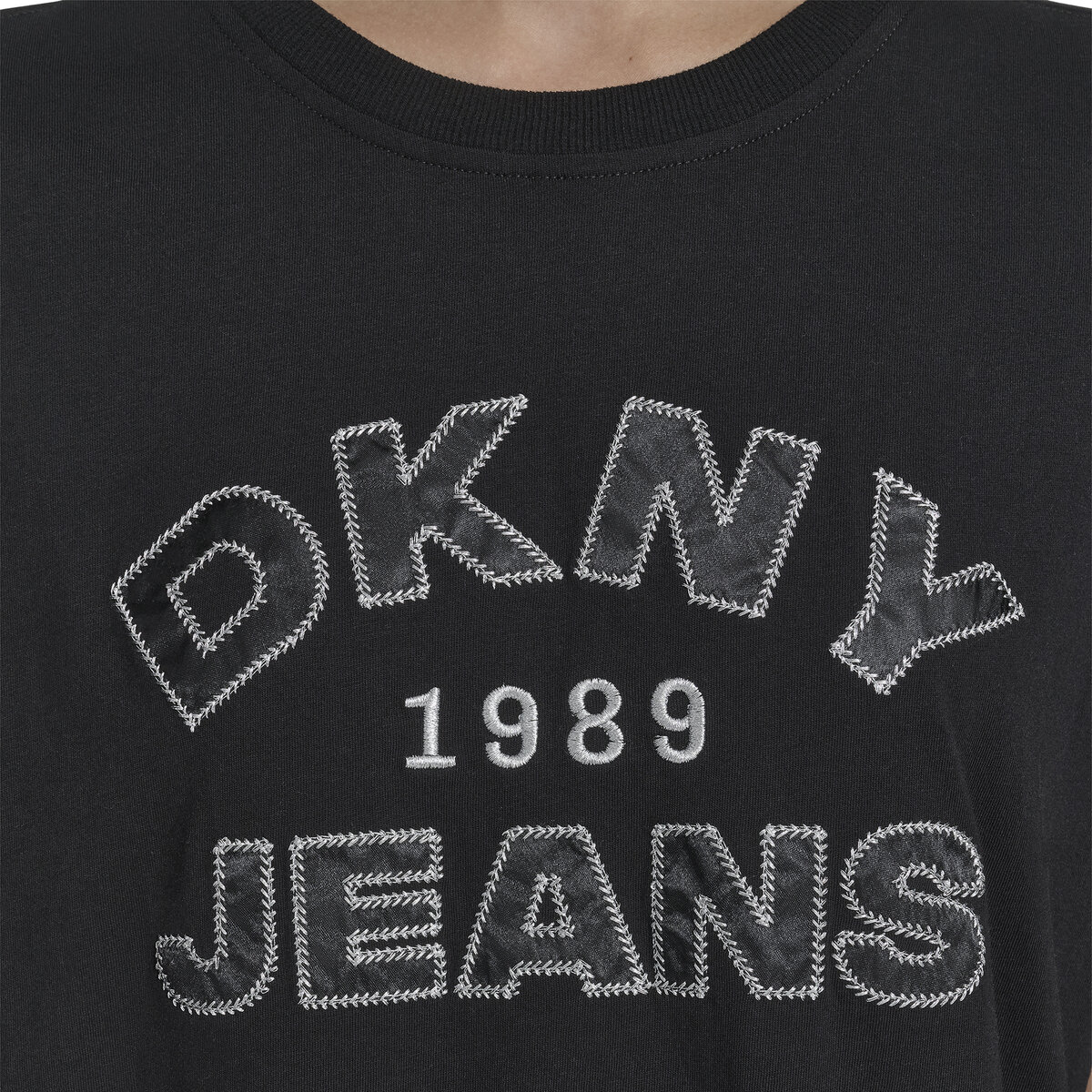 DKNY レディース 半袖 ロゴ Ｔシャツ ブラック S