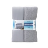 クーリング大判ひざ掛け 152cm x 177cm ヘザーグレー