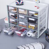 シスマックス 小物収納キャビネット 引き出し12個 グレーグリーン