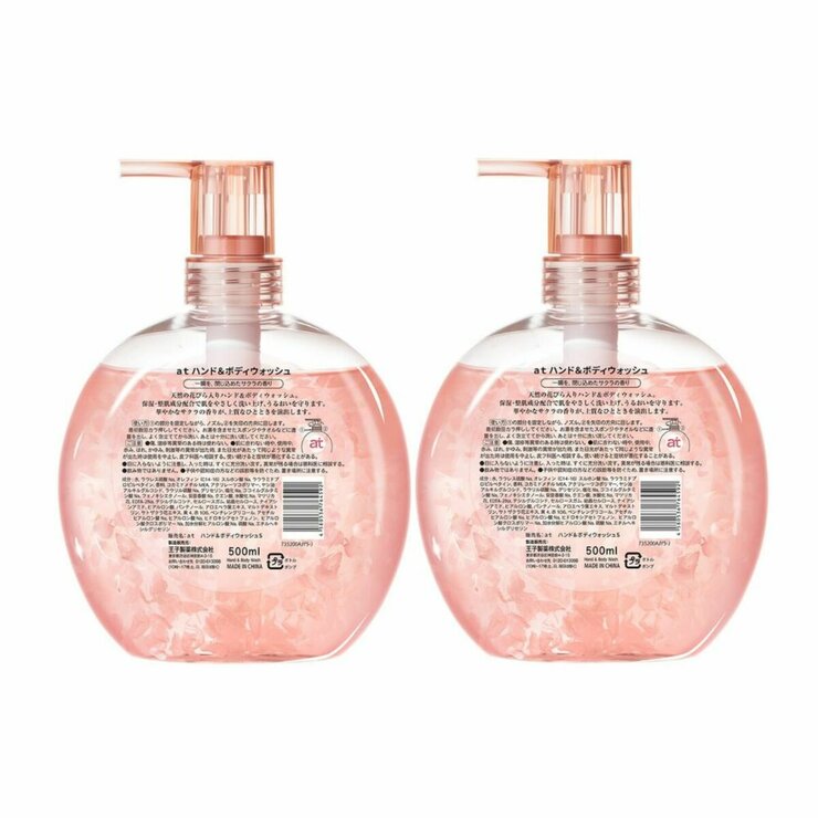 at (アット) ハンド＆ボディウォッシュ サクラの香り 500ml×2