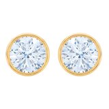 14Kイエローゴールド 0.36カラット ダイヤモンド スタッド ピアス