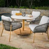 サンヴィラ Charme 屋外用テーブル & チェア 5点セット