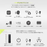 Edison Smart（エジソンスマート）ミニスポットライト ビーム角調節タイプ ダクトレール用 グレー RST-TL167GY