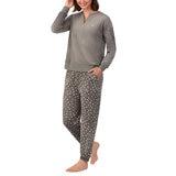 ノーティカ レディース フリース パジャマ グレー L