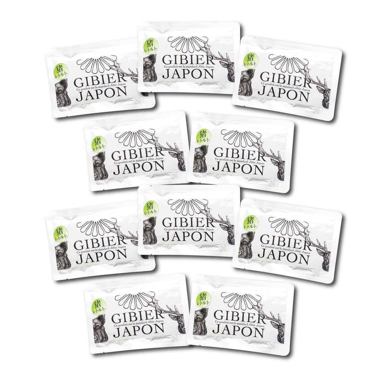 ジビエ猪レトルトパウチ 100g x 10 犬用