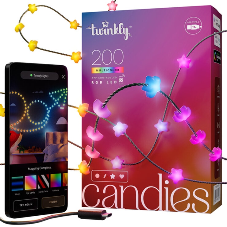 Twinkly(トゥインクリー) キャンディーズ 200LED スマートデコレーションライト 星形 Twinkly(トゥインクリー) キャンディーズ 200LED スマートデコレーションライト 星形