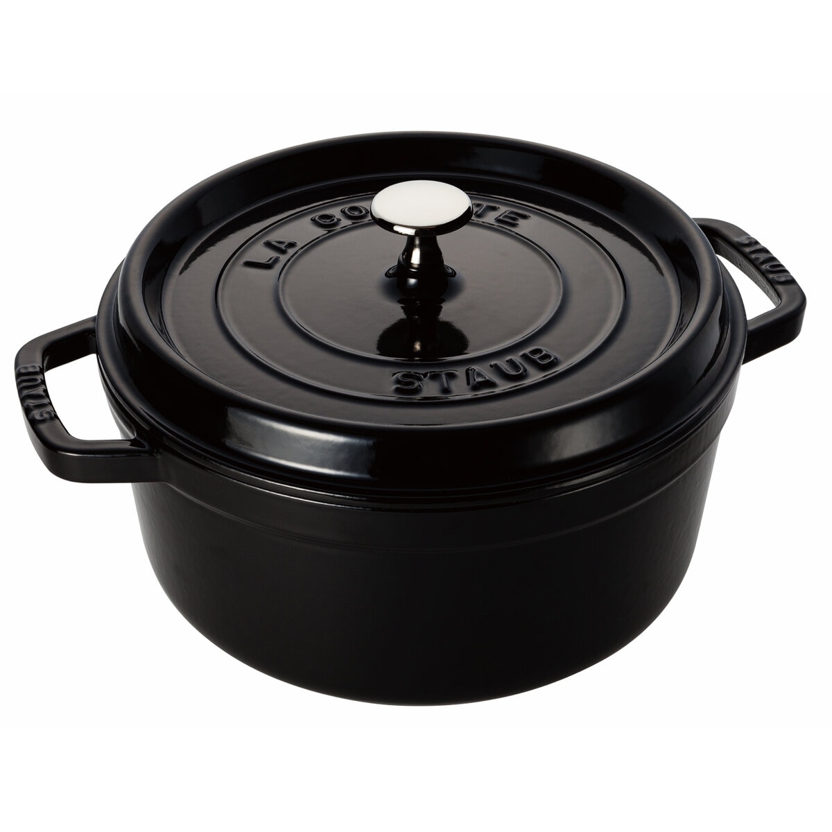 Staub ストウブ ココット ラウンド 20cm ブラック 黒-