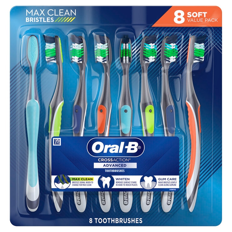 ORAL-B クロスアクション 歯ブラシ 8本セット ORAL-B クロスアクション 歯ブラシ 8本セット