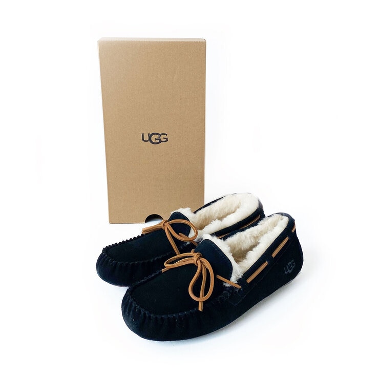 UGG ダコタ ブラック モカシン アグ レディース モカシン ダコタ ブラック 24.0 cm | Costco Japan