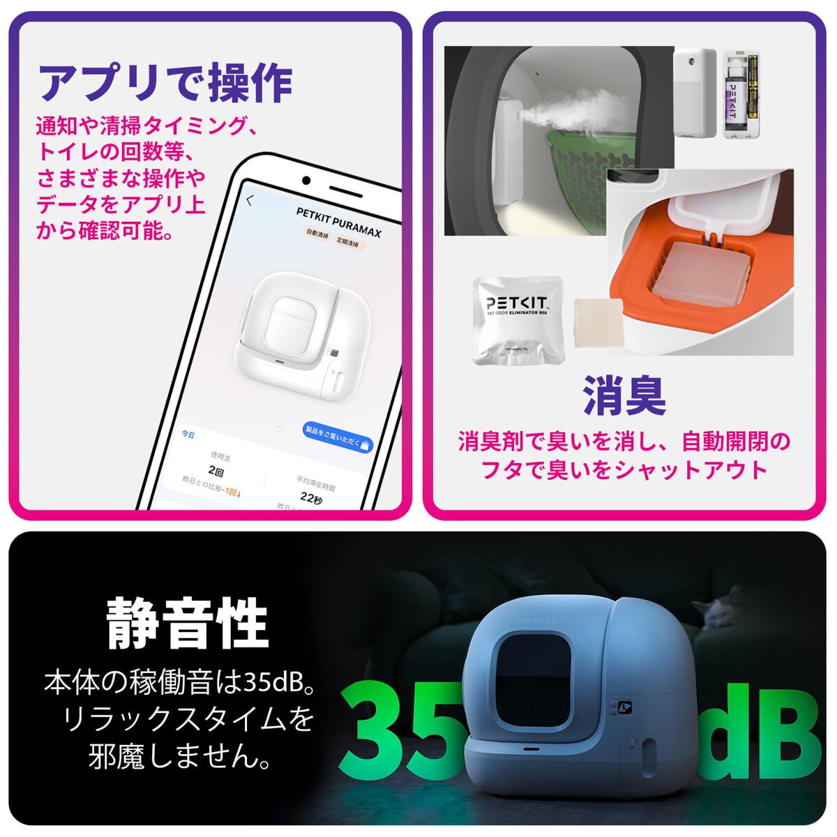 PETKIT 猫用自動トイレ Pura Max 2 P9902