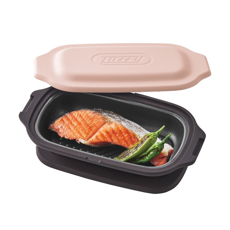 トフィー 電子レンジ用グリルディッシュ 2個セット シェルピンク