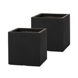 ヤマテー ベータ キューブプランター XXS 23cm 2個セット ブラック ZZ-C14K23Ex2