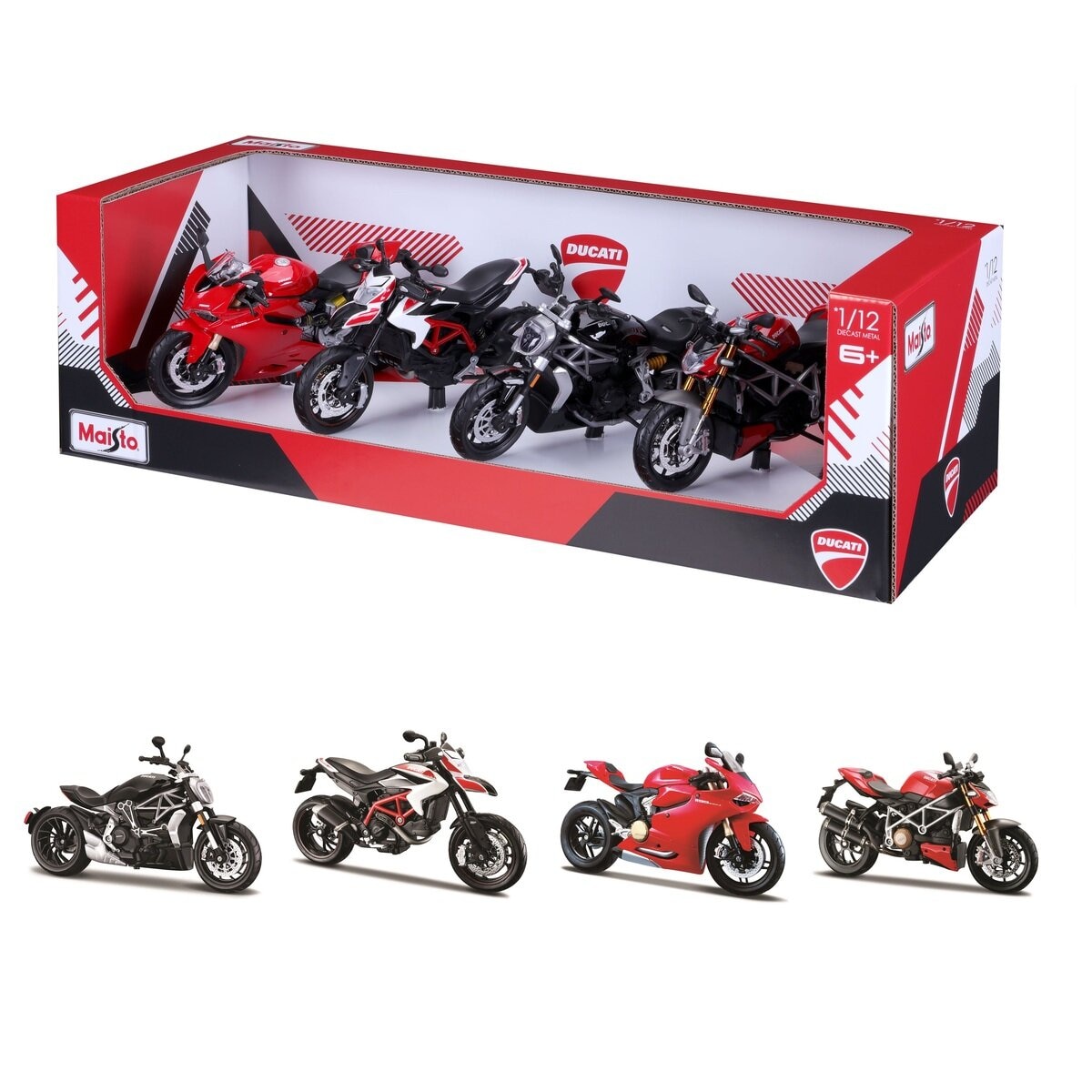 新品　マイスト 1/12スケール kawasaki モーターサイクル　４台セット