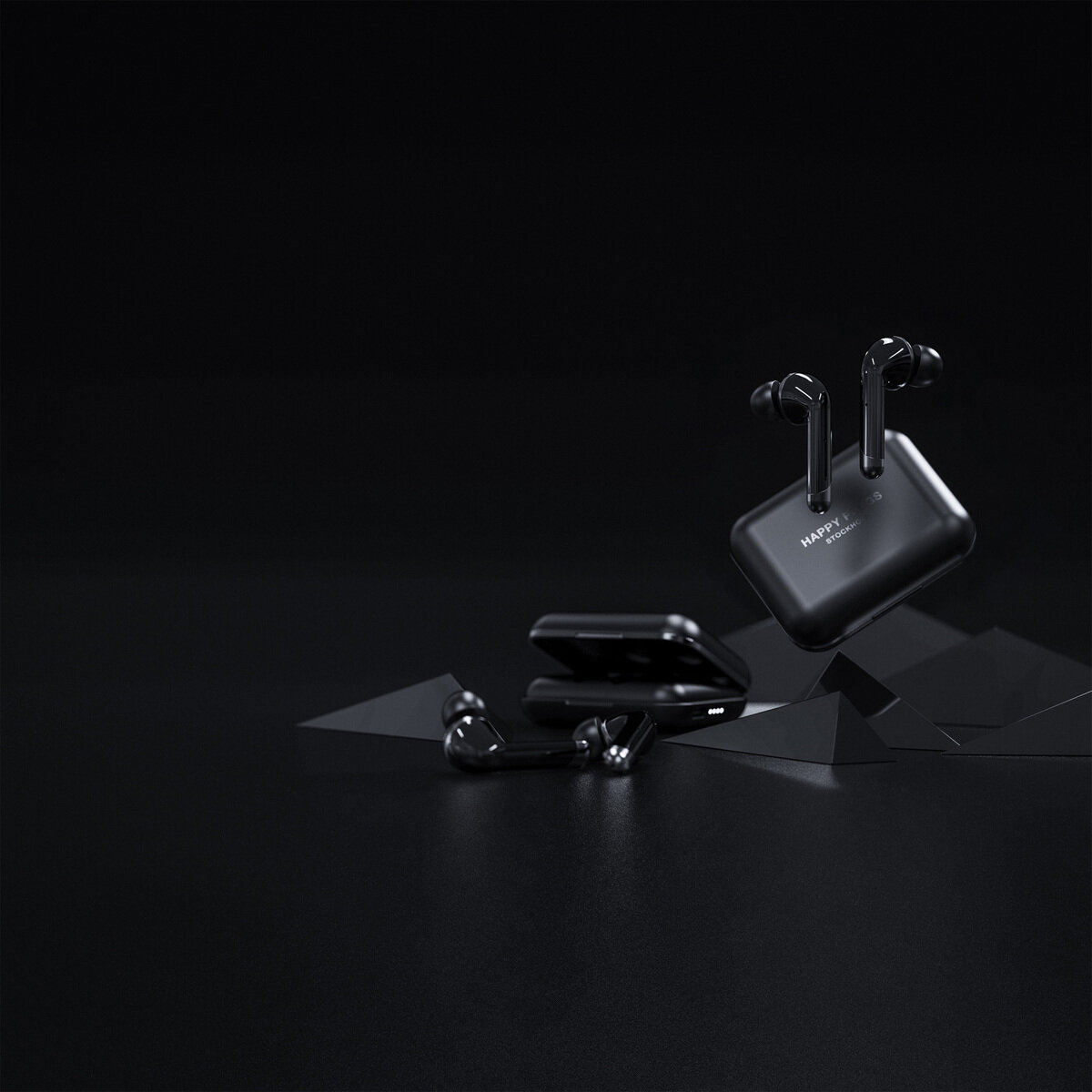 HAPPY PLUGS AIR 1 PLUS 完全ワイヤレスイヤホン ブラック