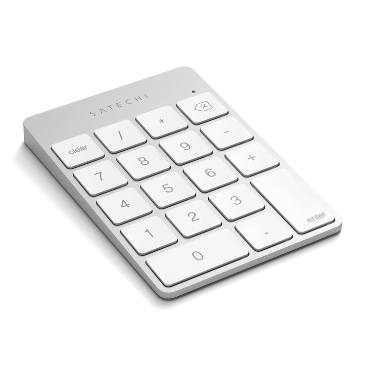 Satechi アルミニウム スリム充電式Bluetoothキーパッド シルバー Satechi アルミニウム スリム充電式Bluetoothキーパッド シルバー