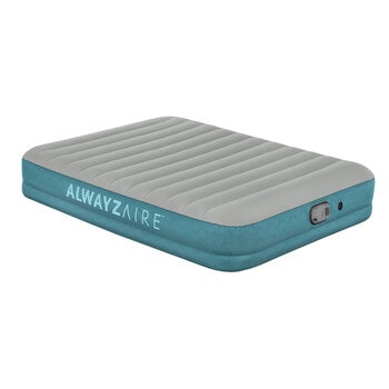 BESTWAY エアーマット 2.03m x 1.52m x 36cm グレー＆コバルトグリーン