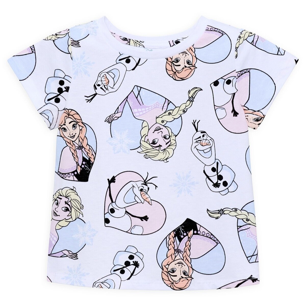 キャラクター キッズ 半袖 Tシャツ 4枚組 アナ雪 5
