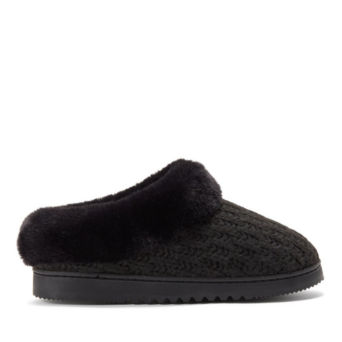 DEARFOAMS ニットスリッパ ブラック L