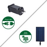 DC/ソーラー LED ストリングライト 17.6m 24ソケット