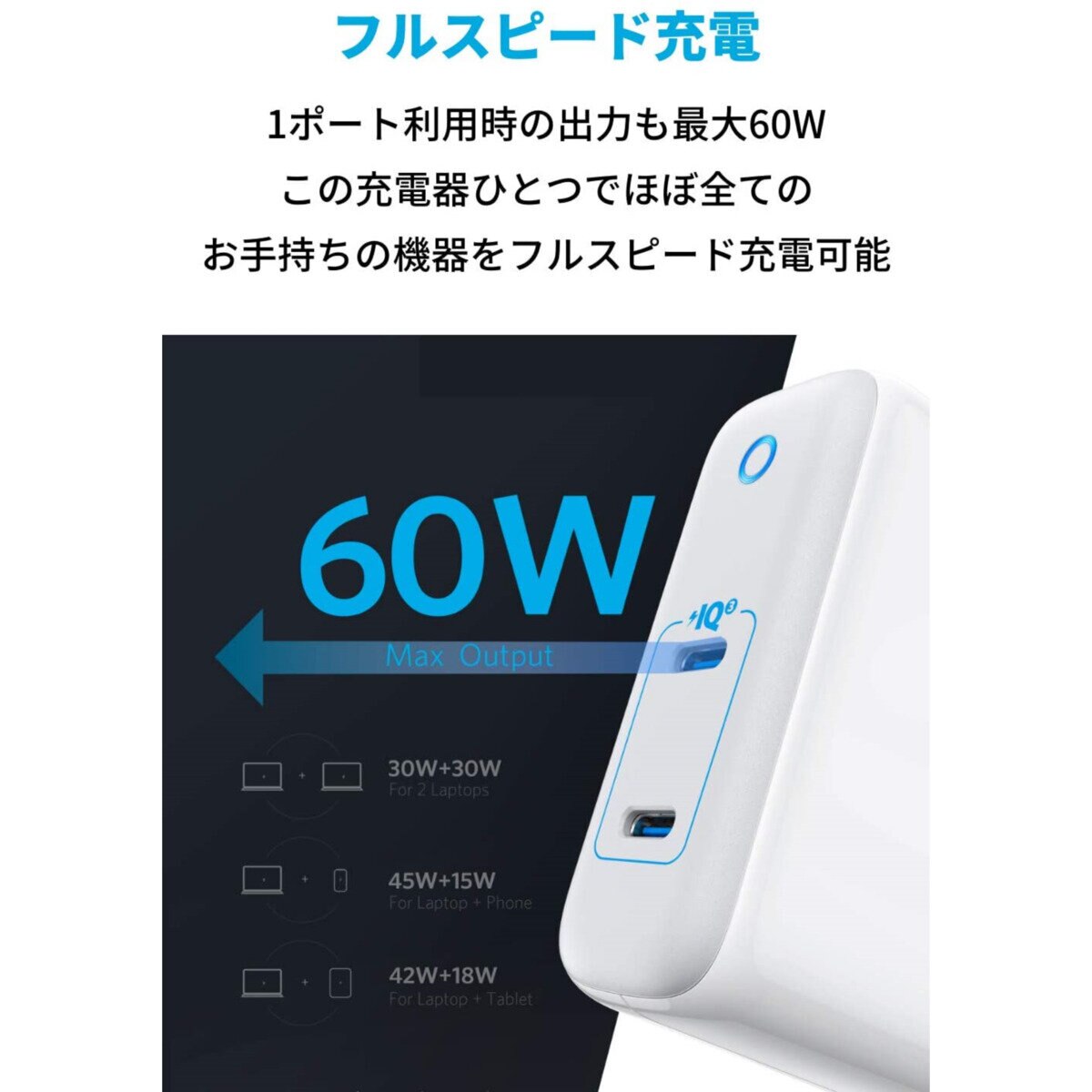 Anker（アンカー）急速充電器 PowerPort III 2ポート