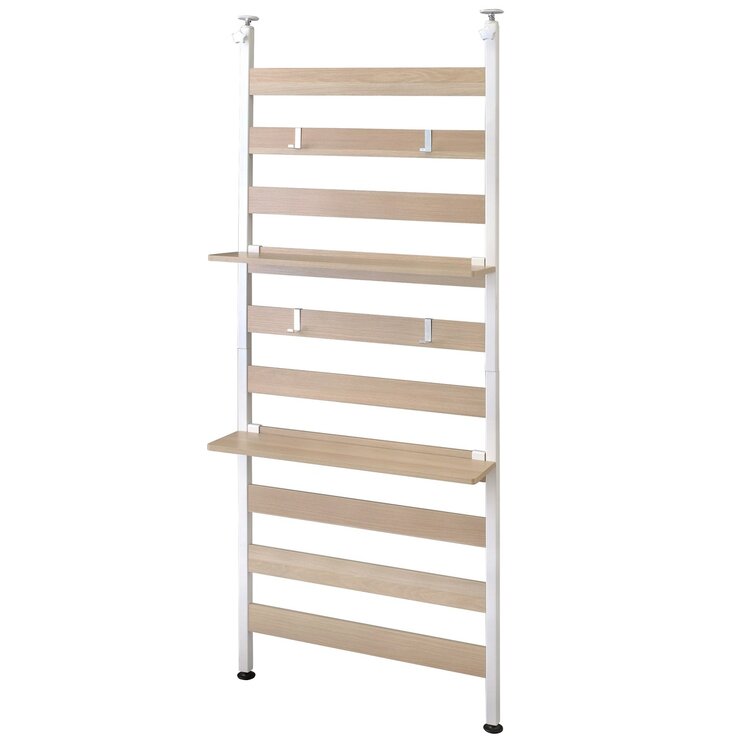 アイリスオーヤマ ウッドウォールラック 幅68.1cm 棚付き WLR-T66