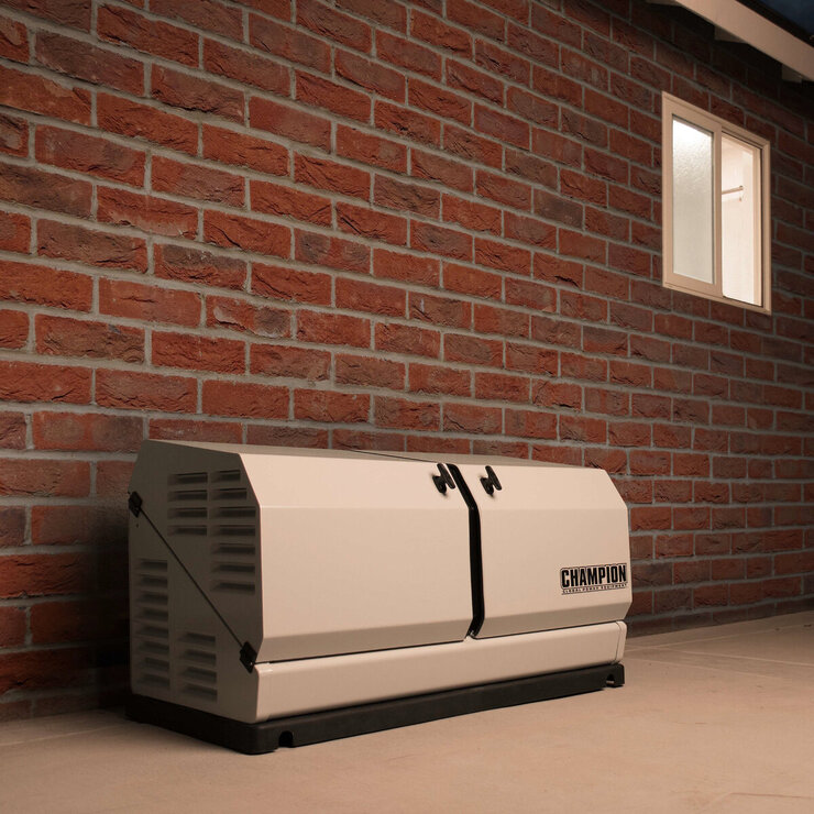 チャンピオン 常用/非常用ガス発電機 60Hz / 50Hz 単相 最大出力8.5kW