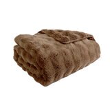 HOUSE & HOME 大判ひざ掛け 152cm x 177cm ナチュラル