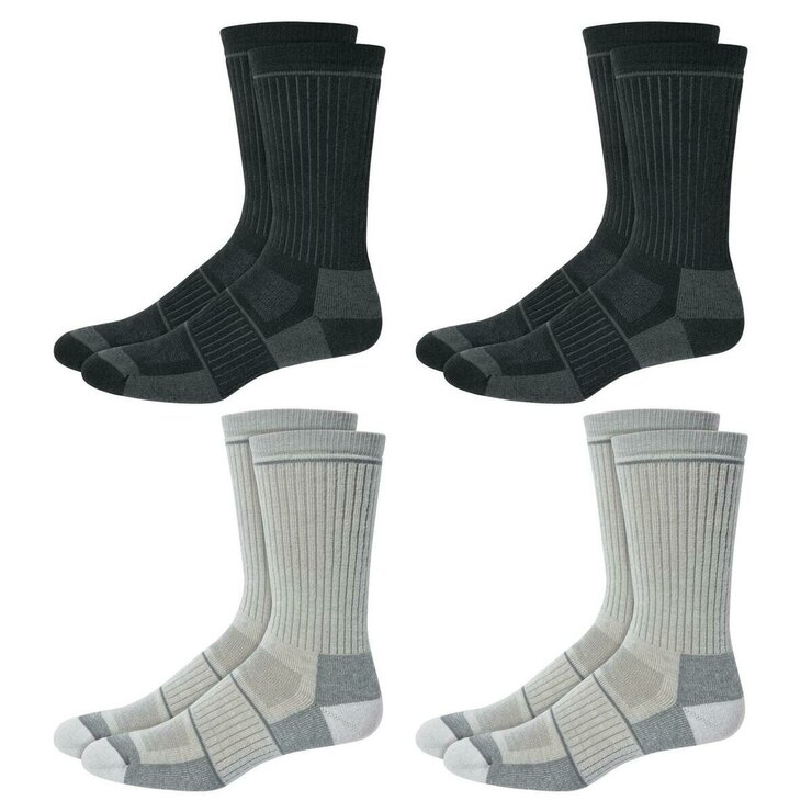 カークランドシグネチャー メンズ メリノウール混 ソックス 4足組