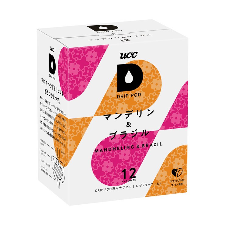 UCC DRIP POD マンデリン&ブラジル 12カプセル入 UCC DRIP POD マンデリン&ブラジル 12カプセル入