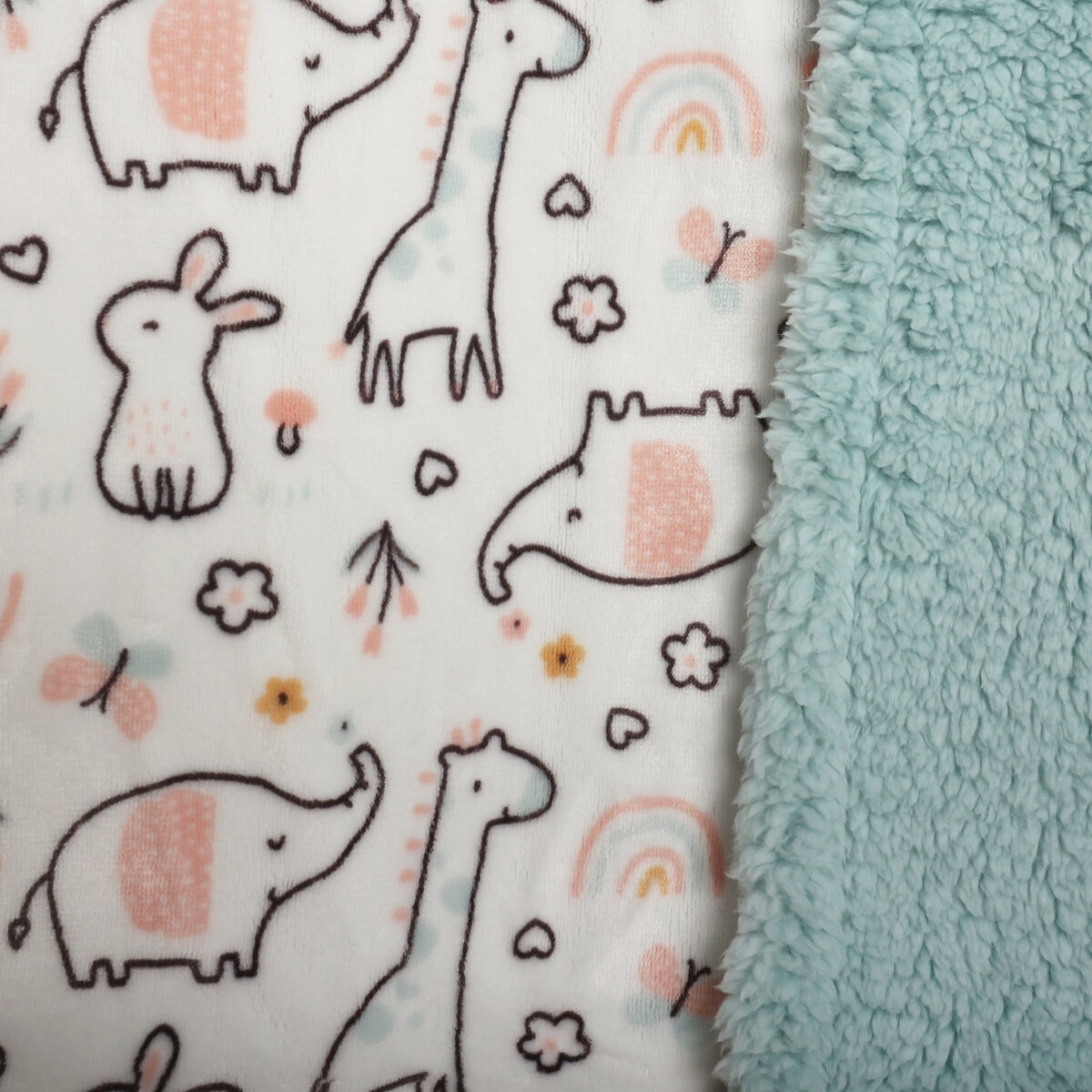 Sherpa ベビーブランケット 88x114cm サファリ