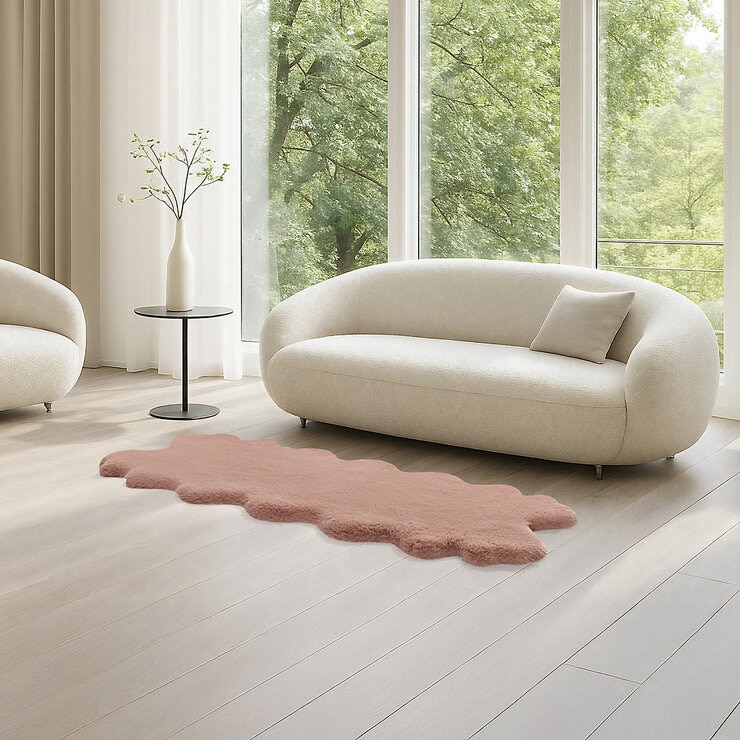 Mon Chateau フェイクファーラグ 60 x 177cm