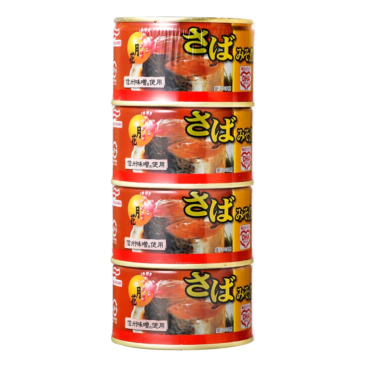 マルハニチロ さばみそ煮(月花)200g x 4缶 マルハニチロ さばみそ煮(月花)200g x 4缶