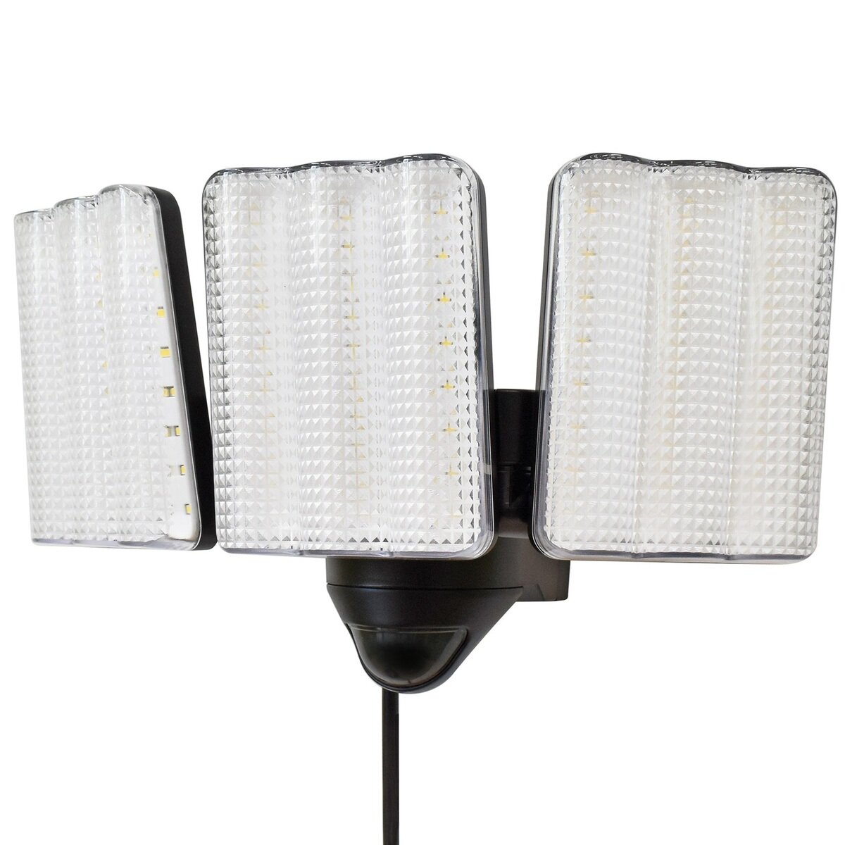 大進 AC コンセント式 LEDセンサーライト3灯 DLA-20T300