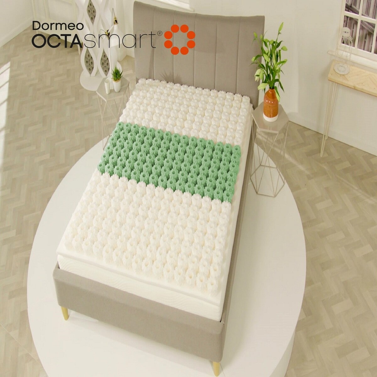 ドルメオ 3つ折りトッパー  Octasmart Futon  ダブル