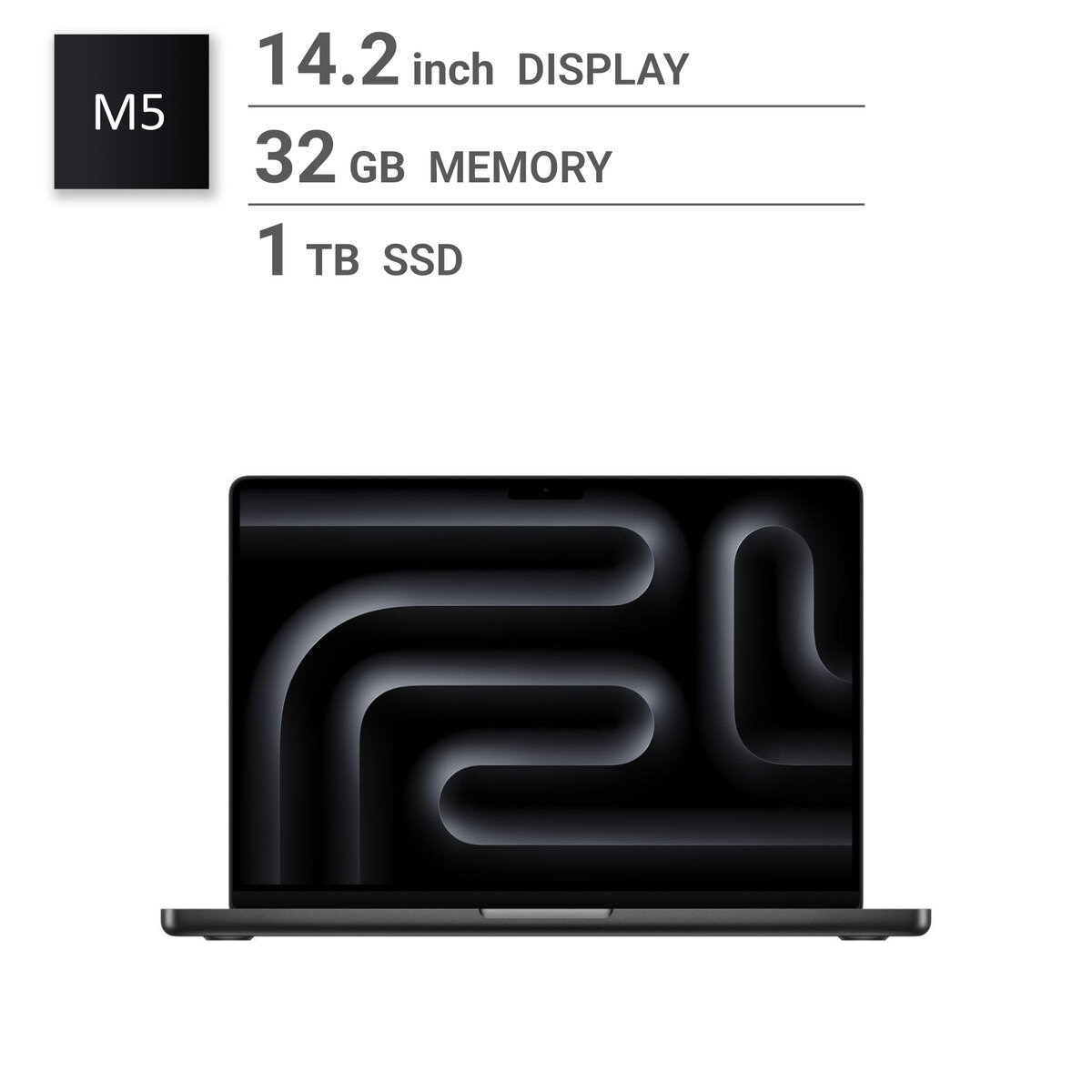 Apple/MacBook Pro 14インチ/10コアCPU/ 10コアGPU/M5チップ /32GB/1TB SSD-スペースブラック