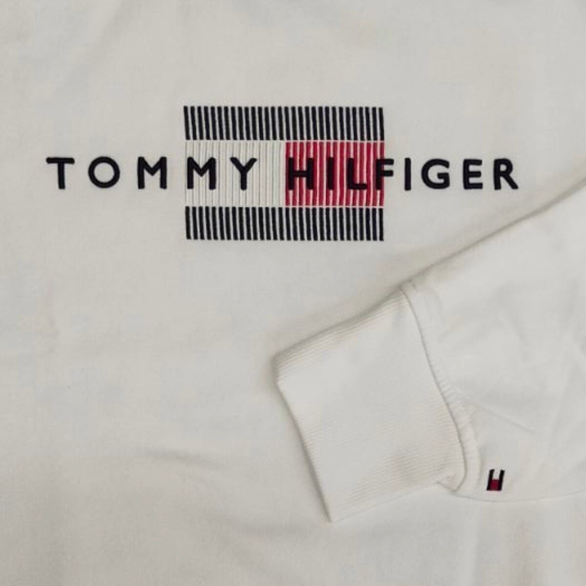 トミーヒルフィガー メンズ スウェットシャツ ホワイト XL