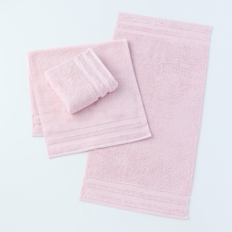 UCHINO 贅沢ボリューム フェイスタオル 3枚組 38cm x 80cm ピンク