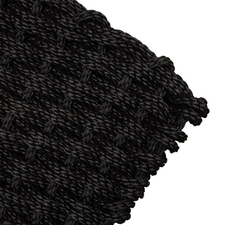 Korhani ロープマット 60 x 90cm ブラック