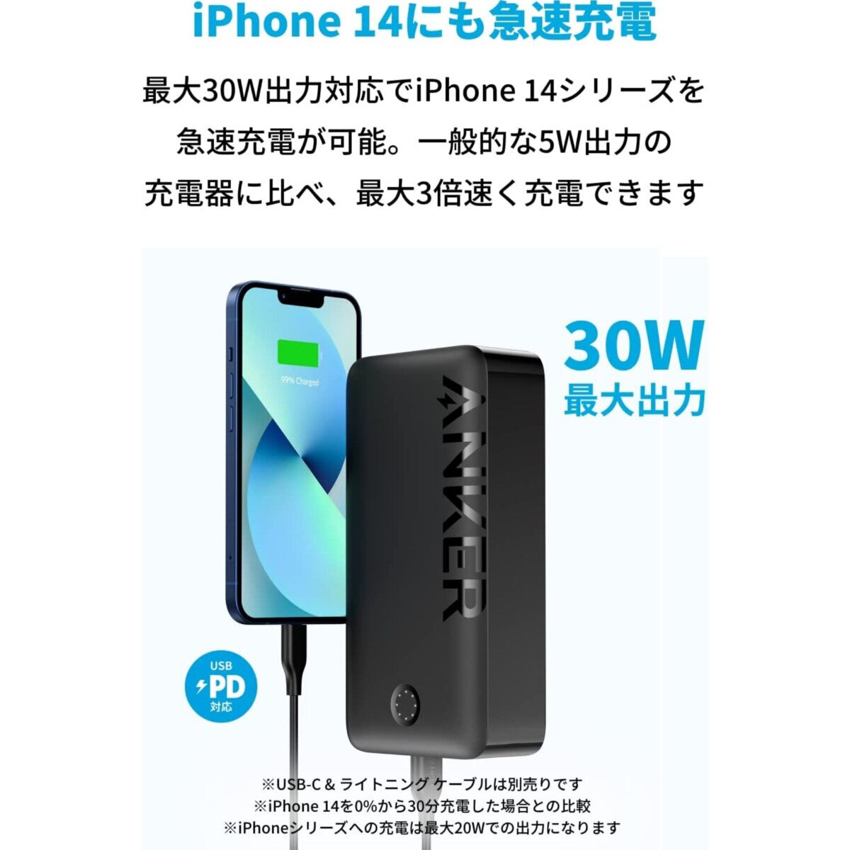 Anker（アンカー）347 Power Bank (PowerCore 40000) モバイルバッテリー ブラック A1377012