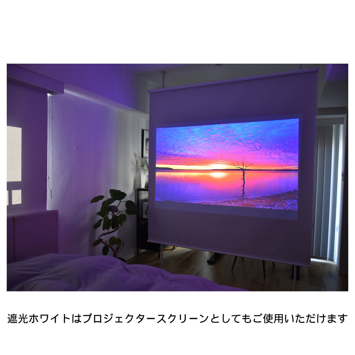 トーソー 遮光１級ロールスクリーン 180×220cm ホワイト