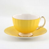 Aynsley China - エインズレイ コテージガーデン オーバン イエロー カップ＆ソーサー ペア エインズレイ コテージガーデン イエロー ティーカップ&ソーサー