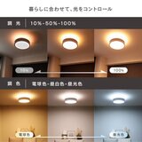 Edison Smart（エジソンスマート）デュアルシーリングライト（無線式）ホワイトDBC-RF50BKWH