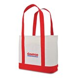 コストコ キャンバス トートバッグ 2個セット レッド大 ネイビー小