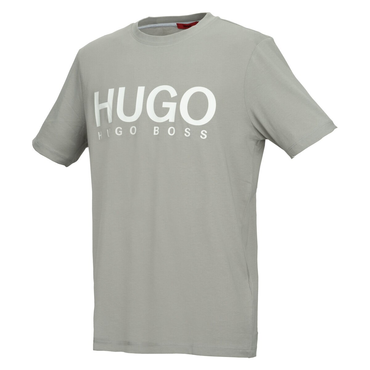 ヒューゴボス メンズ ロゴ 半袖Tシャツ シルバー XL
